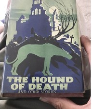 Rare 1933 The Hound of Death 1st/1st  ed Agatha Christie W FACSIMILE dust jacket