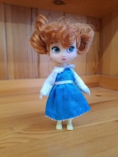 Disney Animators Mini Doll  5" Princess Anna Unboxed Good Condition