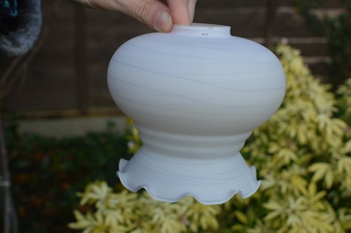Vintage matt white glass - matt,