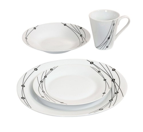 16pc dinner set white - 16pc,