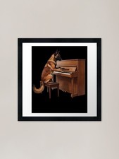 Belgian Malinois Playing Piano