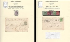 GB PERFINS ON 2 SHEETS QV, KEVII  & KGV H S & Co (INC QV 4d SG192)  PLEASE READ