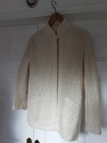 Ladies cream boucle jacket - cream, by