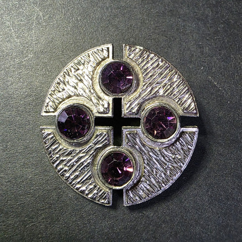 Vintage brooch celtic cross - brooch,