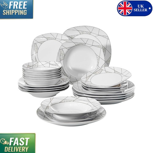 Serena piece ivory white - 24-piece,