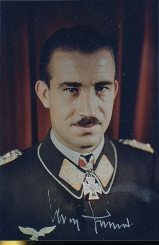 Adolf galland signed color - galland,