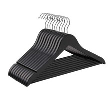 Black wooden hangers with - wooden,