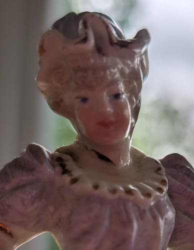 Antique figurine lady - figurine, in