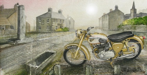 Bsa golden flash 650cc - golden, 1960's