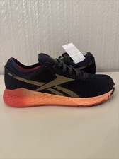 Reebok Crossfit Nano 9.0 Trainers Shoes Size 7 Navy Orange - Brand New