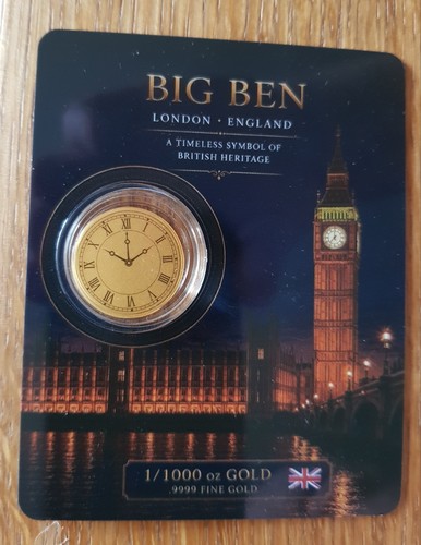 24ct gold 1000 big ben - 1/1000,