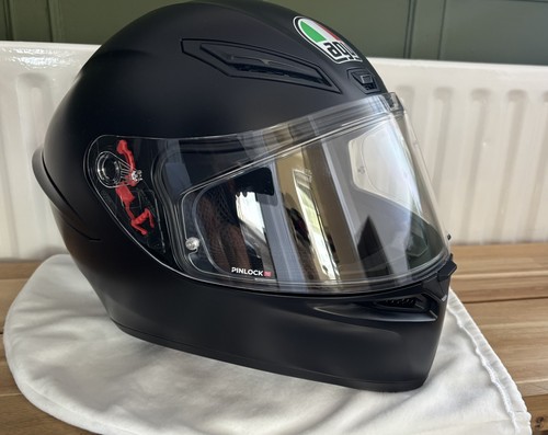 Agv helmet matt black - s,