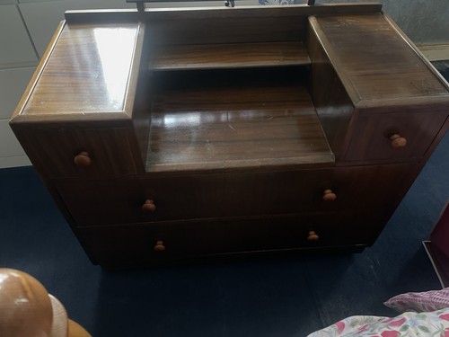 Art deco dark wood 1940s - dark,