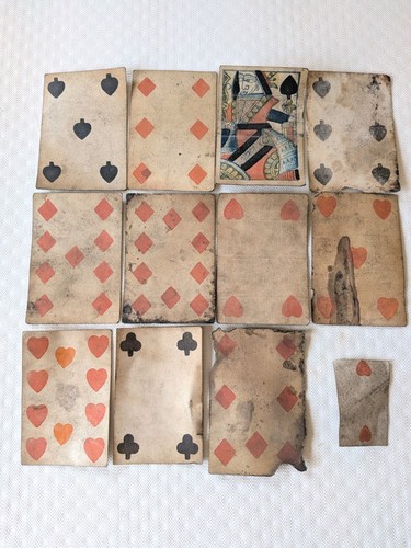 Genuine antique playing cards - genuine,