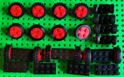 Lego vintage wheels axles - lego,