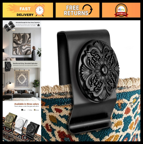 Tapestry wall hanging - wall, clips