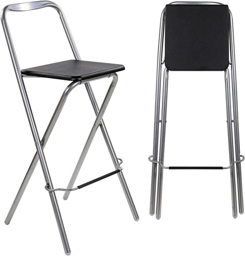 Folding bar stool with - stool, wooden