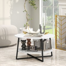 2-Tier Round Coffee Table