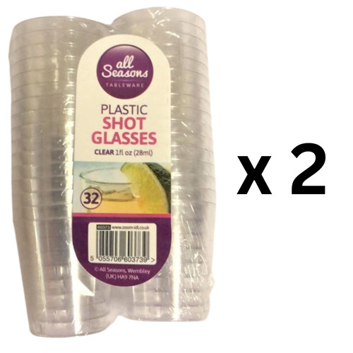 Reusable plastic shot - plastic,