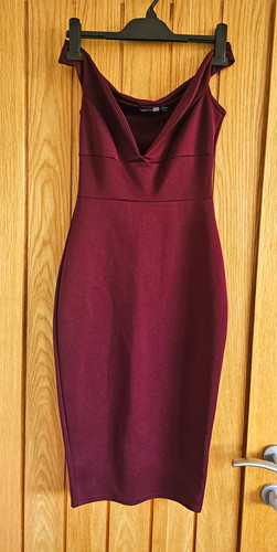 Boohoo night burgundy strappy - burgundy,