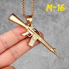 M16 Rifle Gun Necklace