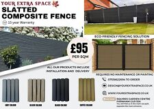 SLATTED COMPOSITE FENCE £95