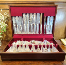 ROBBE & BERKING 44pc "ARCADE GOLDBAND" 150 Silver Plate CANTEEN/CUTLERY SET