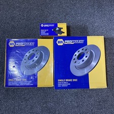 NAPA PBD8515 Front Brake Discs X2 & NAPA PBP7500 Front Brake Pads For Honda CR-V