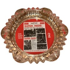 Vintage 70s 1974 Liverpool FC Super Reds FA Cup Winners Ashtray