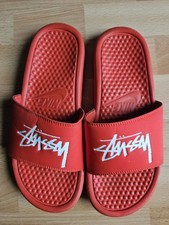 Stussy Collab red slides