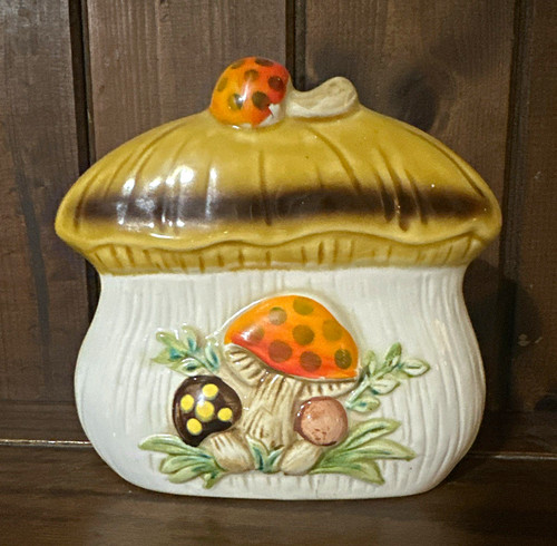 Mushroom ceramic vintage - ceramic, open