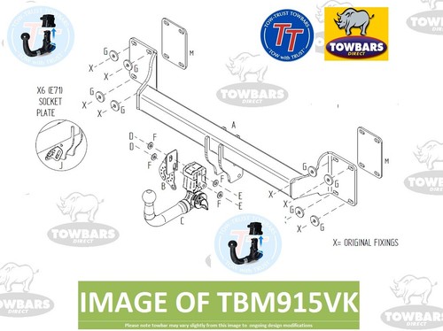 Detachable towbar for - detachable, x5
