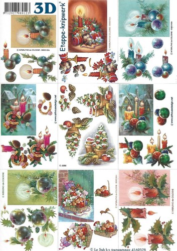 Christmas candle selection - selection, a4