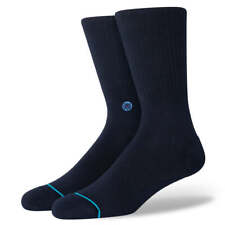 STANCE - Icon Crew Socks - Dark Navy - Unisex Casual Crew Socks