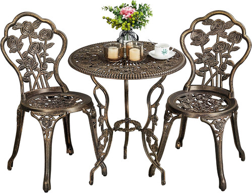 Pieces cast aluminum bistro - 3,