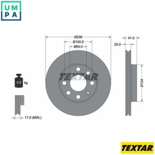 2x BRAKE DISC 92029603 FOR