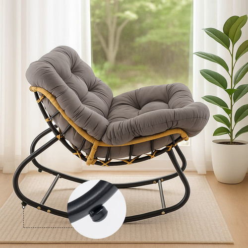 Cushioned egg rocking chair - cushioned,