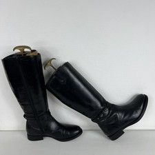Women’s Black Leather Fleece