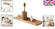 30cm Oak Wood Floating Shelf -