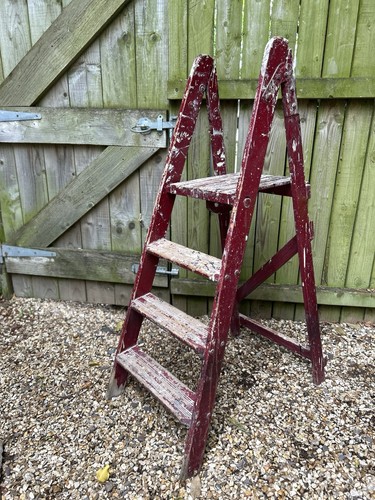 Vintage ladder 1950s - vintage,