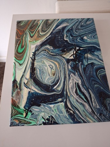 Modern abstract acrylic art - abstract,