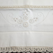 Pair Vintage 1940s White Hand