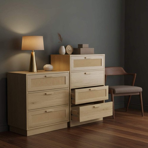 Rattan panel chest four - rattan-panel,