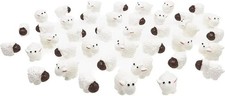 40 Pcs White Miniature Sheep