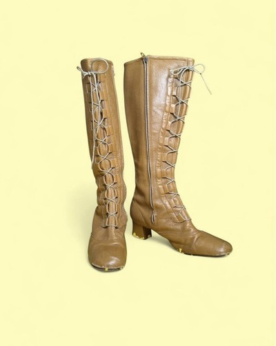 Vintage 60s 70s - , tan