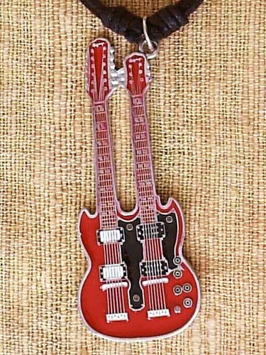 P0154 red enamel twin - enamel, neck