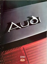 Audi Cars 80 90 100 V8 Coupe Quattro Brochure 1990