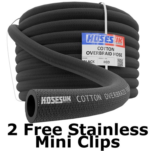 Cotton braided rubber fuel - braided,