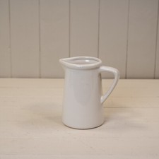 Medium White Ceramic Jug -