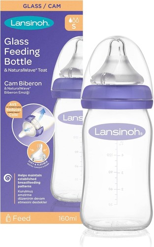 Lansinoh glass baby bottle - glass,